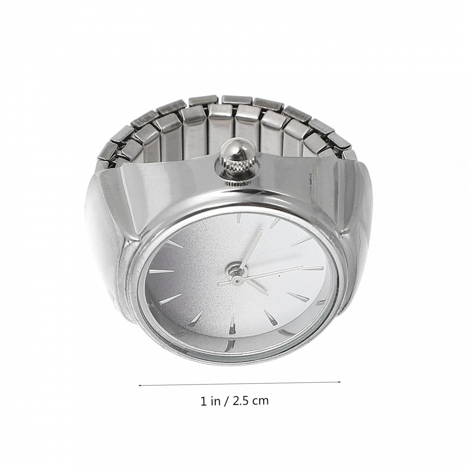 Кольцо-часы Кварцевые часы для женщин и мужчин Эластичный дизайн Стильные часы для пальца для разных случаев, фото №7 Кольцо-часы Кварцевые часы для женщин и мужчин Эластичный дизайн Стильные часы для пальца для разных случаев, фото №7