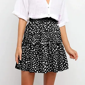 Летняя мини-юбка в стиле ретро, повседневная мини-юбка, короткая юбка в стиле рокабилли, летняя юбка, пляжное платье synthetic.ua - Фото 1