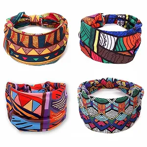 Повязка на голову широкая в стиле бохо - Фото 1