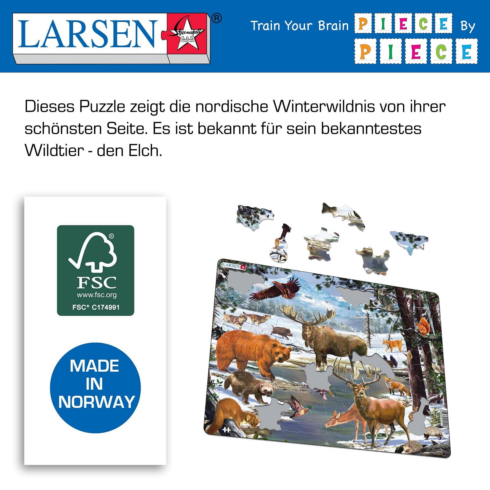 Пазл Larsen FH32 Northern Forest 54 деталі, фото №5 Пазл Larsen FH32 Northern Forest 54 деталі, фото №5