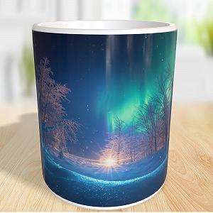 Кухоль 330 мл Mug Print Aurora Керамічна кавова кружка synthetic.ua - Фото 1