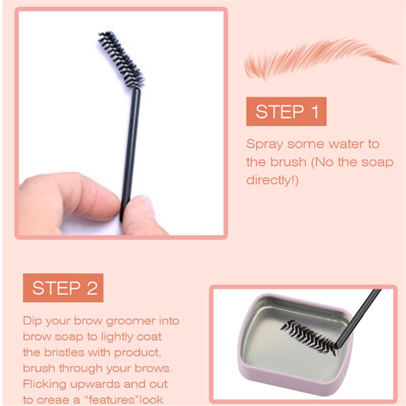 Мыло для бровей Ofenbronze Natural Refreshing Styling Soap Farblos Transparent L Прозрачный (Clear, One Size), фото №5