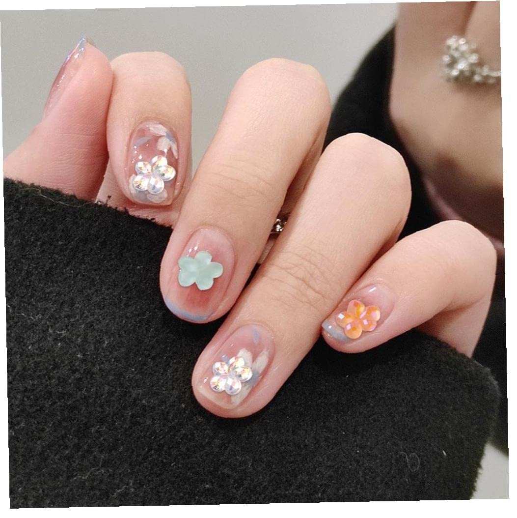 Украшения для ногтей 3D Цветок Разноцветные 100 штук, фото №7