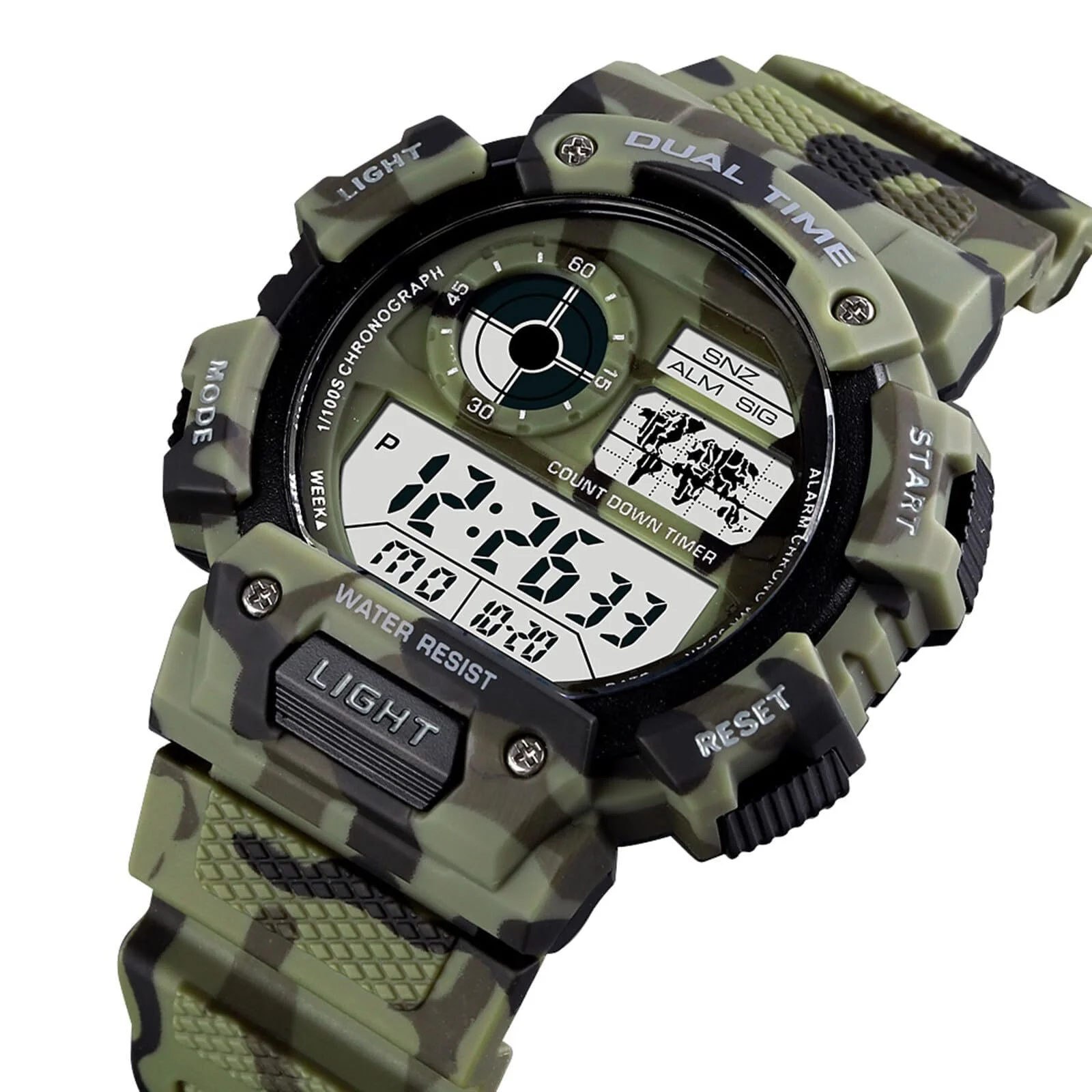 Чоловічий цифровий кварцовий годинник ROSEBEAR, 50 м водонепроникний, фото №6 Чоловічий цифровий кварцовий годинник ROSEBEAR, 50 м водонепроникний, фото №6