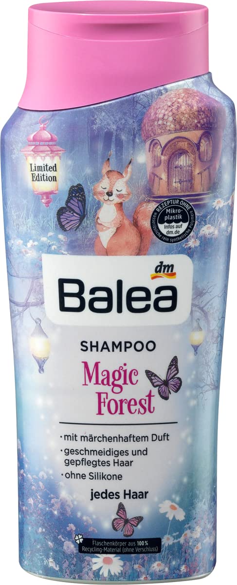 Набір Balea для догляду за волоссям: шампунь Flower Dream із провітаміном B5 250 мл + шампунь Magic Forest для гладкого волосся 300 мл, 550 мл, фото №4