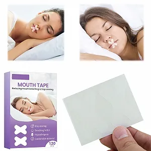 Тейп для рота Преміум, 120 шт., пластирі для сну, проти хропіння - Фото 1