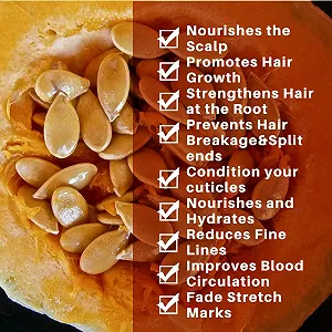 Масло для волос Allbestaye из тыквенных семечек, 2 шт. Натуральное масло холодного отжима из тыквенных семечек для тела, масло для кожи для женщин и мужчин Стимулирует кожу головы synthetic.ua - Фото 1