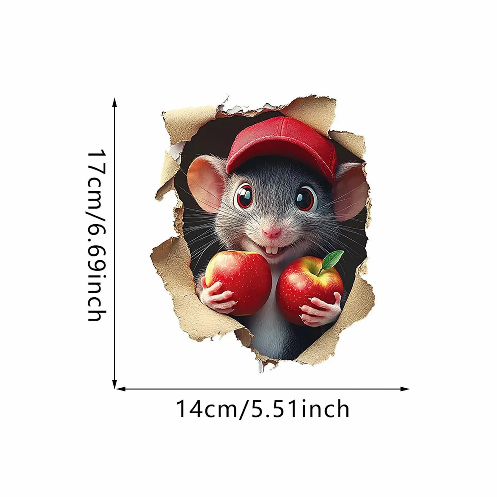 Наклейка на стіну 3D Cartoon Look знімна самоклеюча плівкова, фото №5 Наклейка на стіну 3D Cartoon Look знімна самоклеюча плівкова, фото №5