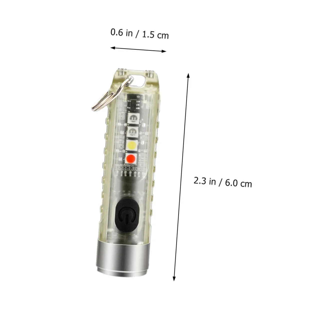 USB ліхтарик-брелок OUNONA USB акумуляторний PC нержавіюча сталь для кемпінгу на відкритому повітрі, фото №7