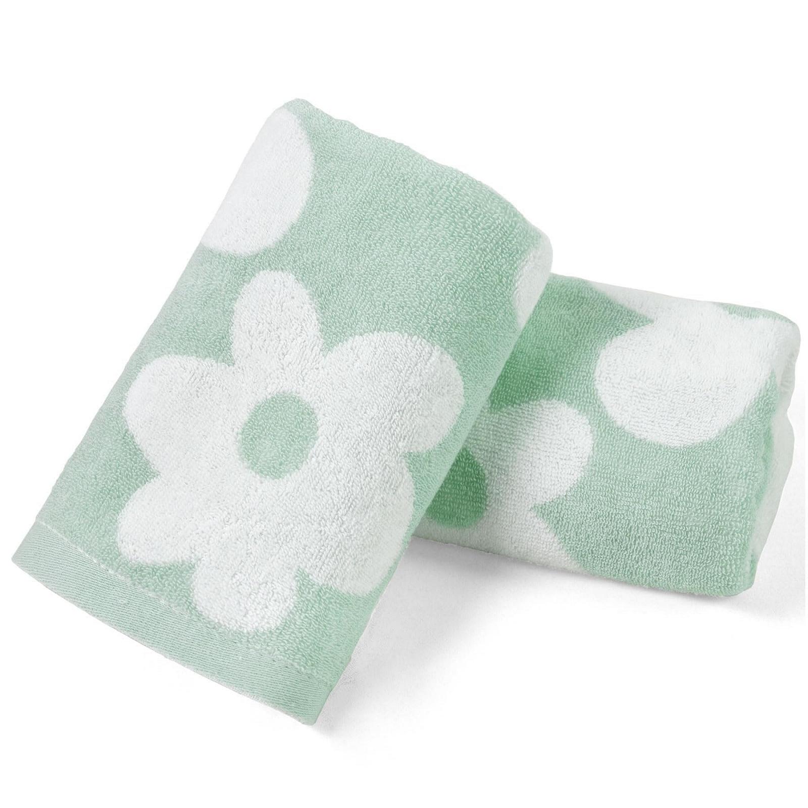 Рушники Cotton Floral Pattern 13 x 29 дюймів Морська піна, фото №1