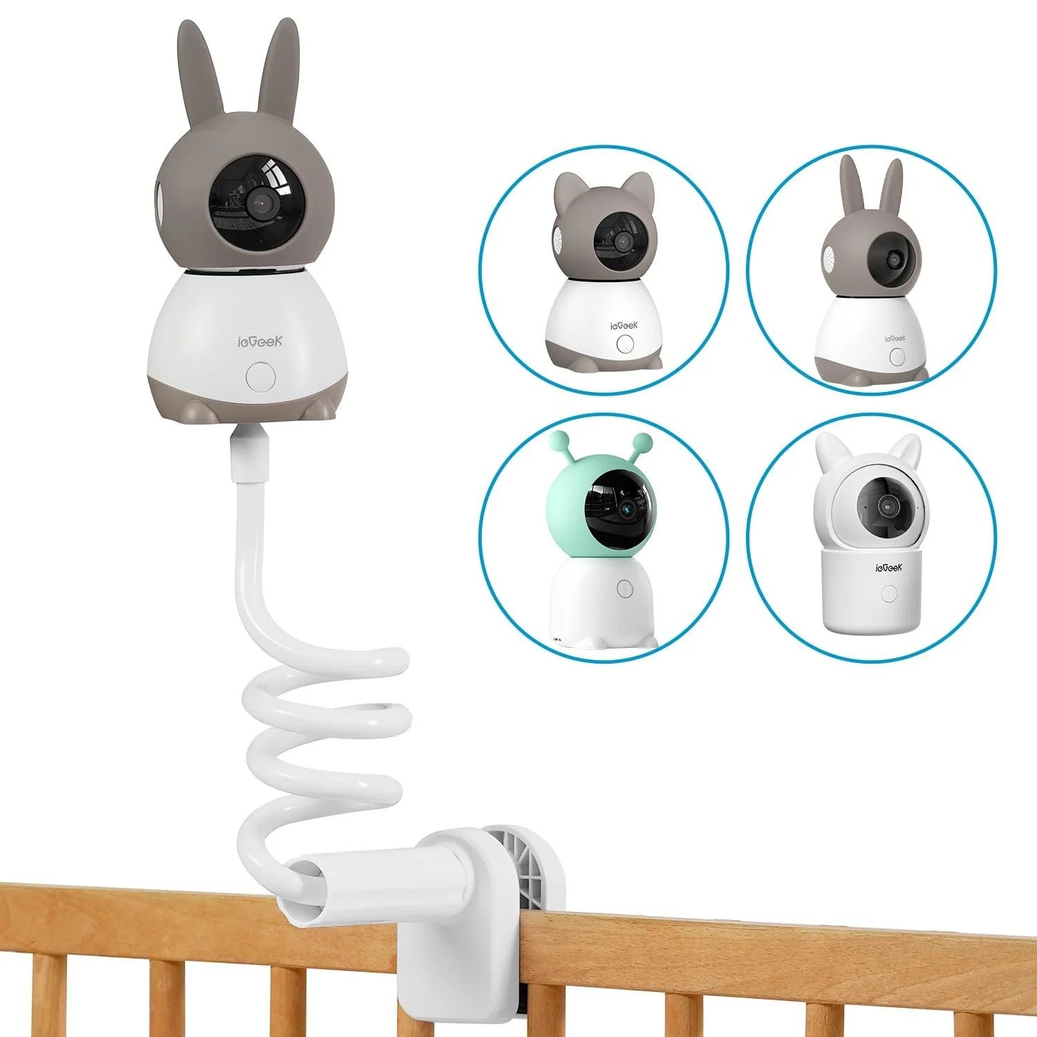 Тримач для відеоняні ieGeek Baby 1T/Baby 5/7 Гнучкий 31 дюйм 1/4 різьба, фото №1