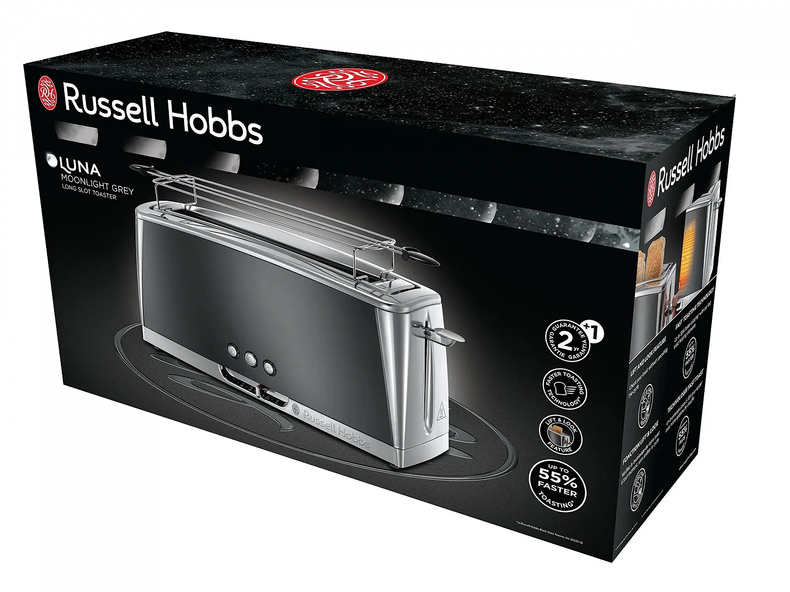 Кавоварка Russell Hobbs Luna Moonlight Grey, фото №2