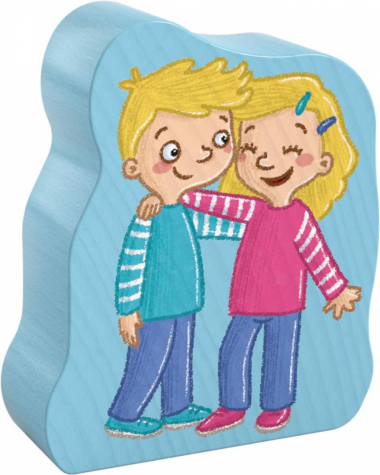 Пазл HABA 6 First Puzzles 305235 My Day 6 пазлов с деревянной фигуркой от 2 лет, фото №3