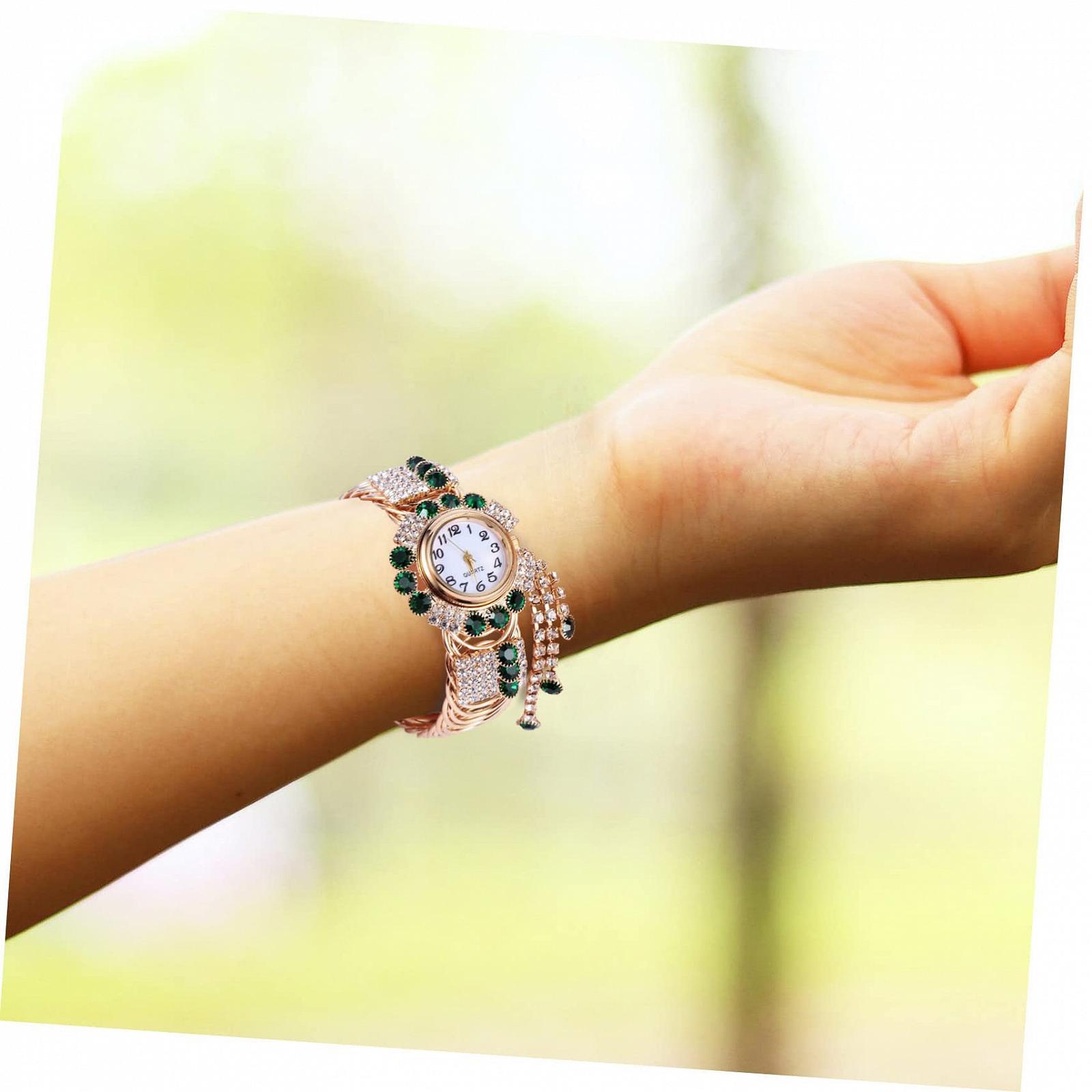 Кварцовий годинник Healvian Жіночий годинник годинник Зелений, фото №4