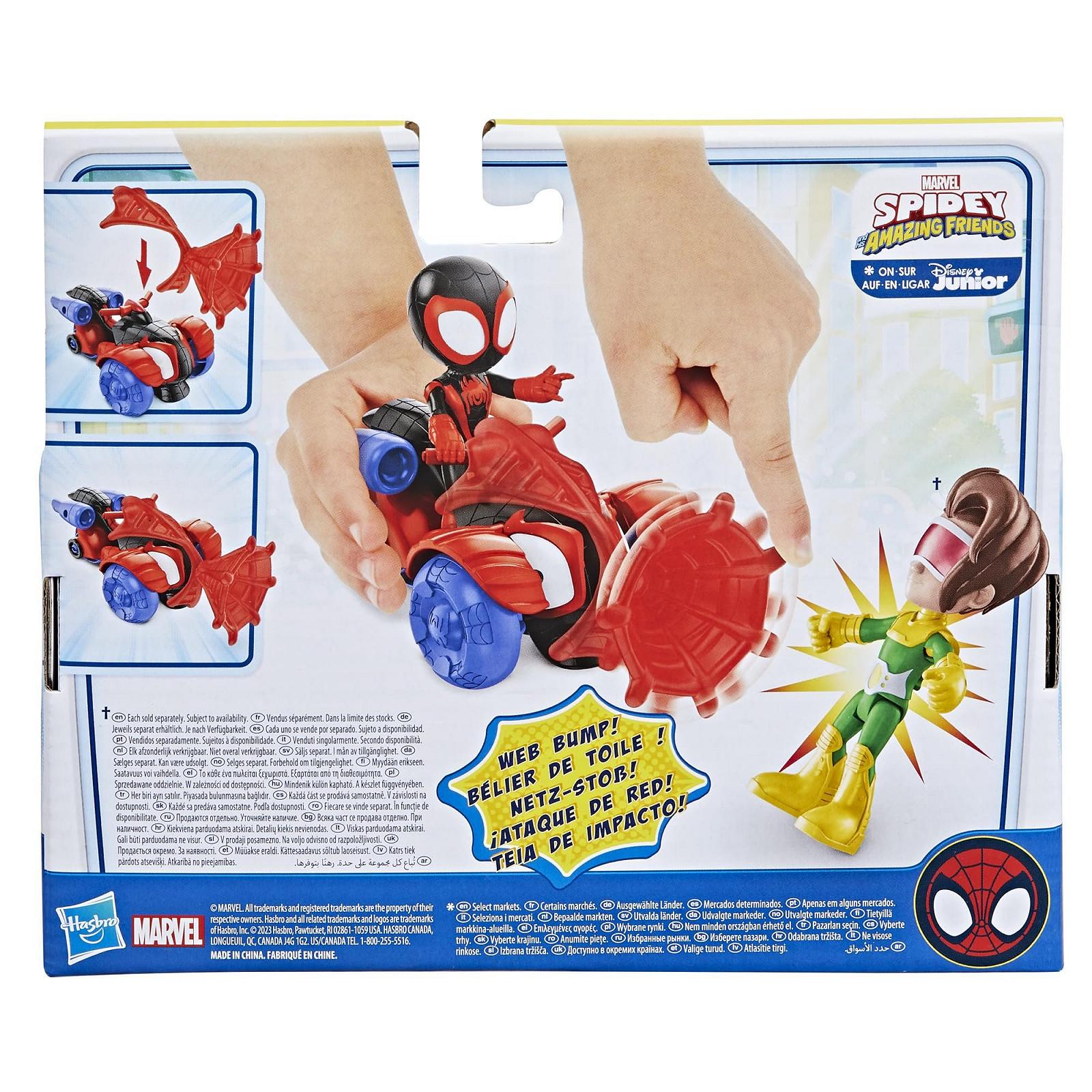 Фигурка с транспортом Hasbro Spidey and his fantastic friends Miles Morales, фото №12