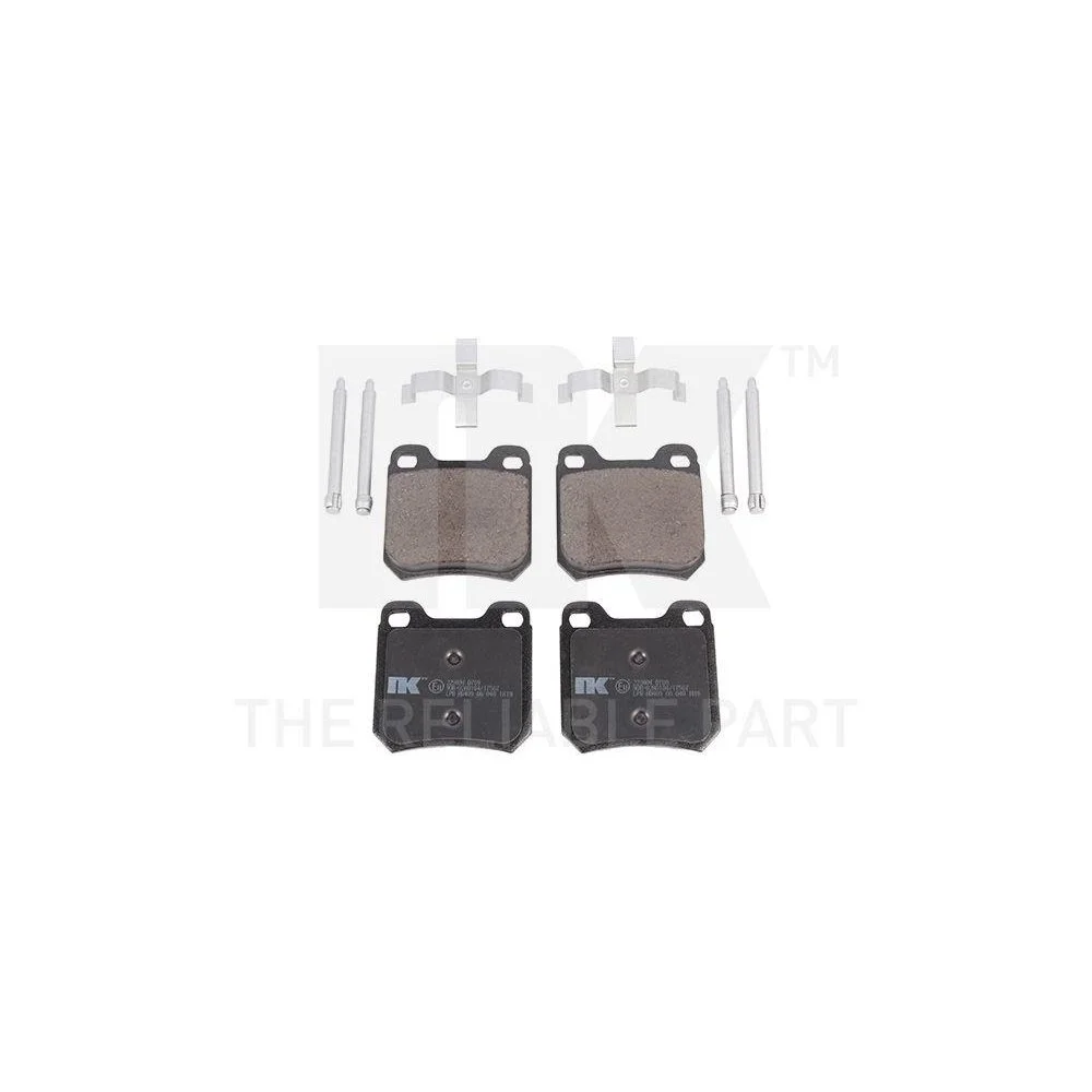 Комплект гальмівних колодок, дискове гальмо NK 223604 для OPEL SAAB VAUXHALL CHEVROLET, фото №1