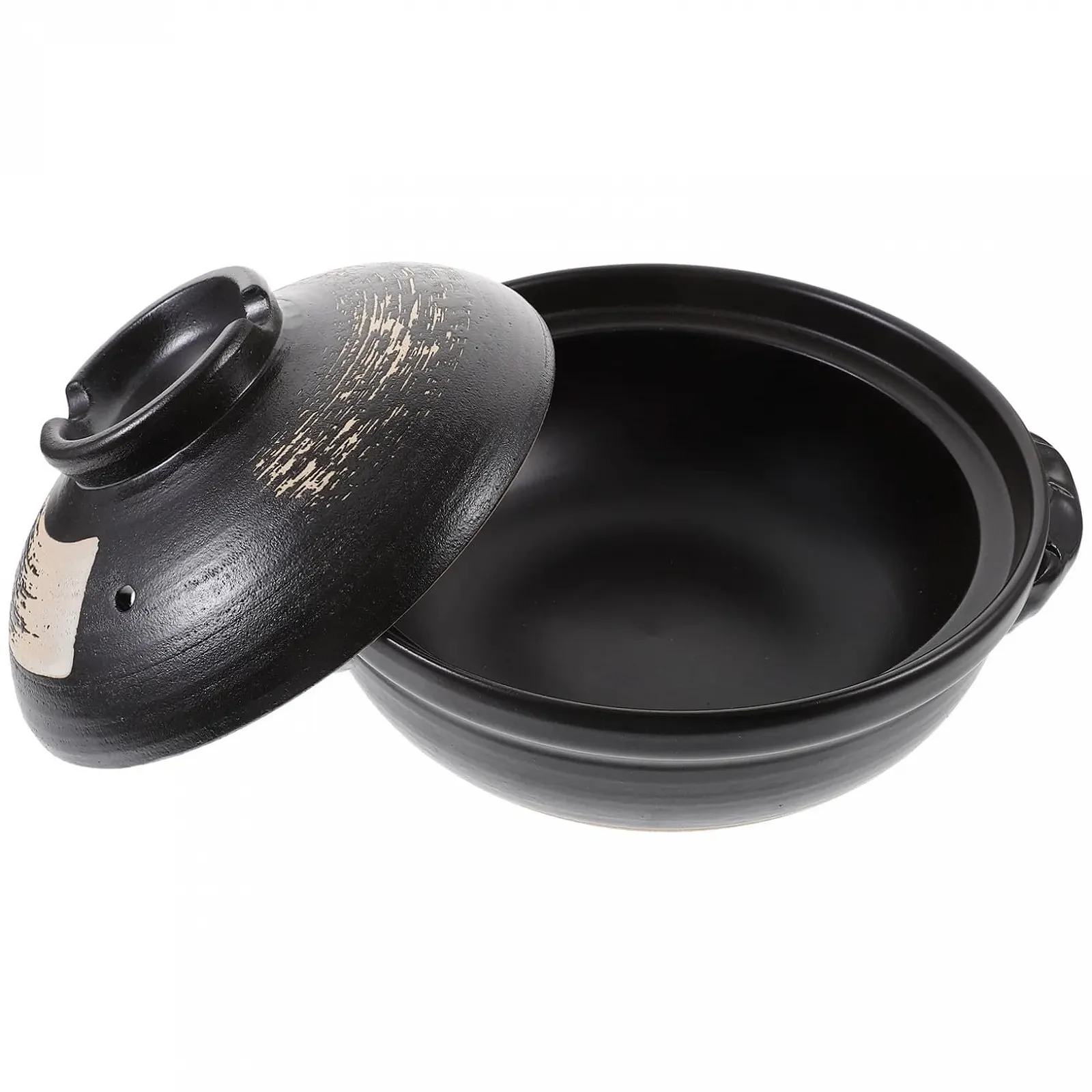 Каструля для запікання керамічна з кришкою кольорова жаростійка 500 мл, фото №1