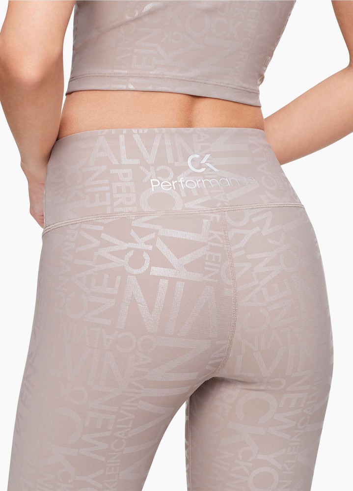 Бежевые спортивные лосины легинсы Calvin Klein 7/8,, фото №2