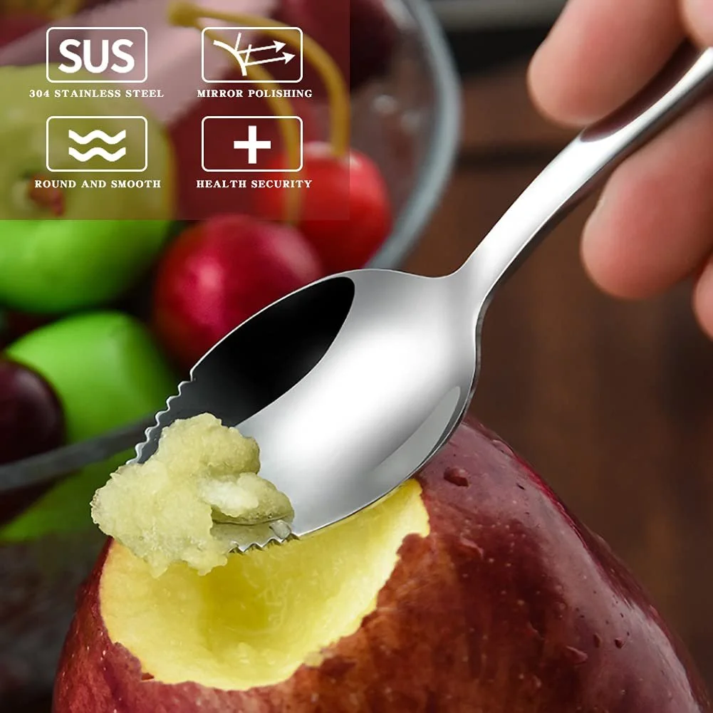 Ложка для грейпфрута з нержавіючої сталі, фото №3