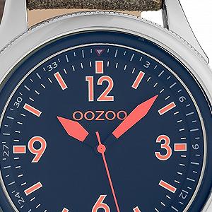 Часы Унисекс Oozoo Timepieces Аналоговые Кожа Камуфляжный Коричневый, Серебряно-Синий Ремешок цена на synthetic.ua - Фото 1 Часы Унисекс Oozoo Timepieces Аналоговые Кожа Камуфляжный Коричневый, Серебряно-Синий Ремешок synthetic.ua - Фото 1