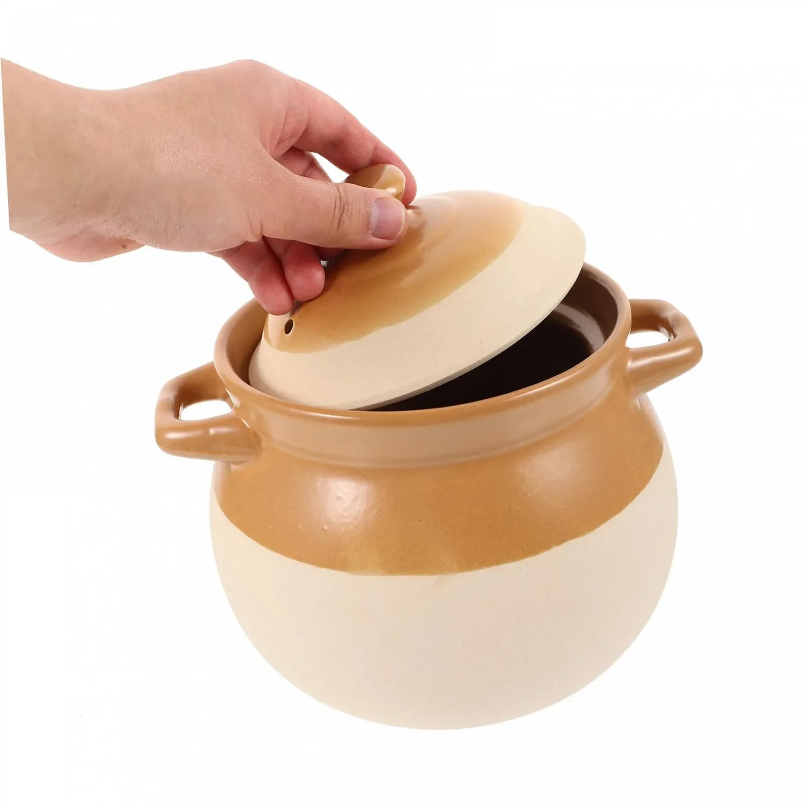 Кастрюля Toyvian Vintage керамическая термостойкая для тушения и рагу, фото №6