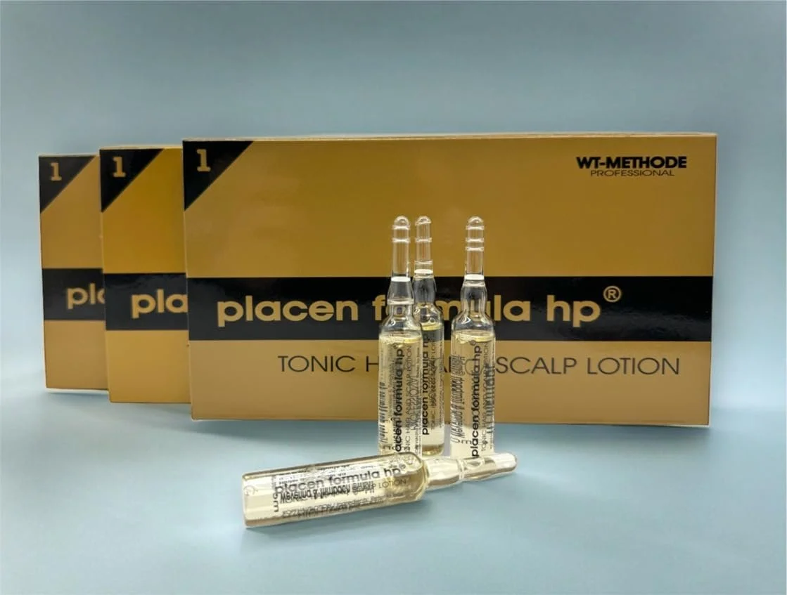 Лосьйон для волосся та шкіри голови Placen Formula HP Tonic 3x 12 ампул WT Method проти випадіння волосся, фото №1 Лосьйон для волосся та шкіри голови Placen Formula HP Tonic 3x 12 ампул WT Method проти випадіння волосся, фото №1