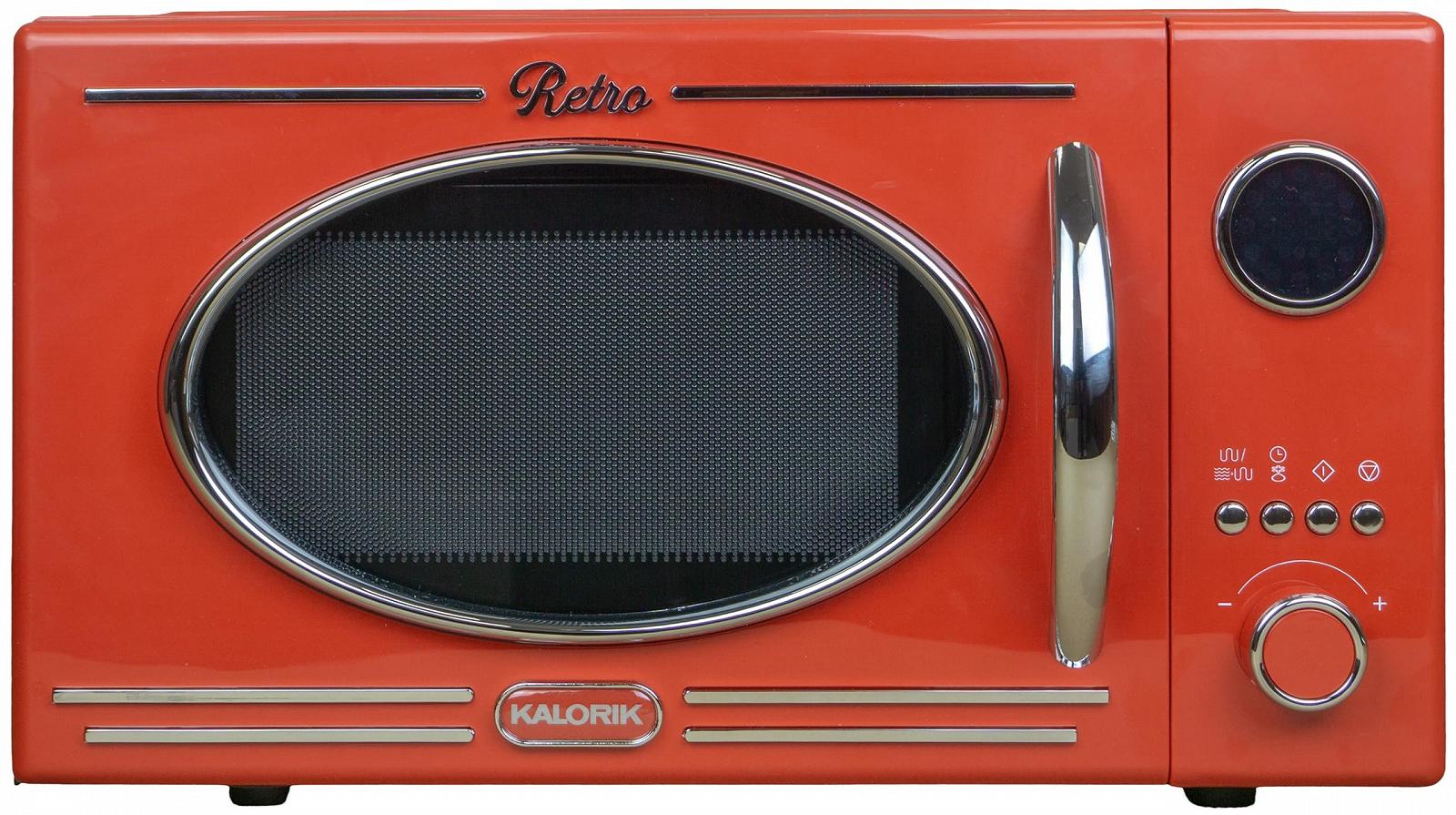 Микроволновая печь Kalorik Retro MW 2600 DGR 20 л 1150 Вт с грилем и цифровым управлением Red, фото №1 Микроволновая печь Kalorik Retro MW 2600 DGR 20 л 1150 Вт с грилем и цифровым управлением Red, фото №1