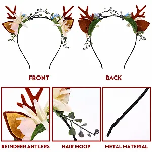 Обруч Різдвяні роги Minkissy synthetic.ua - Фото 1