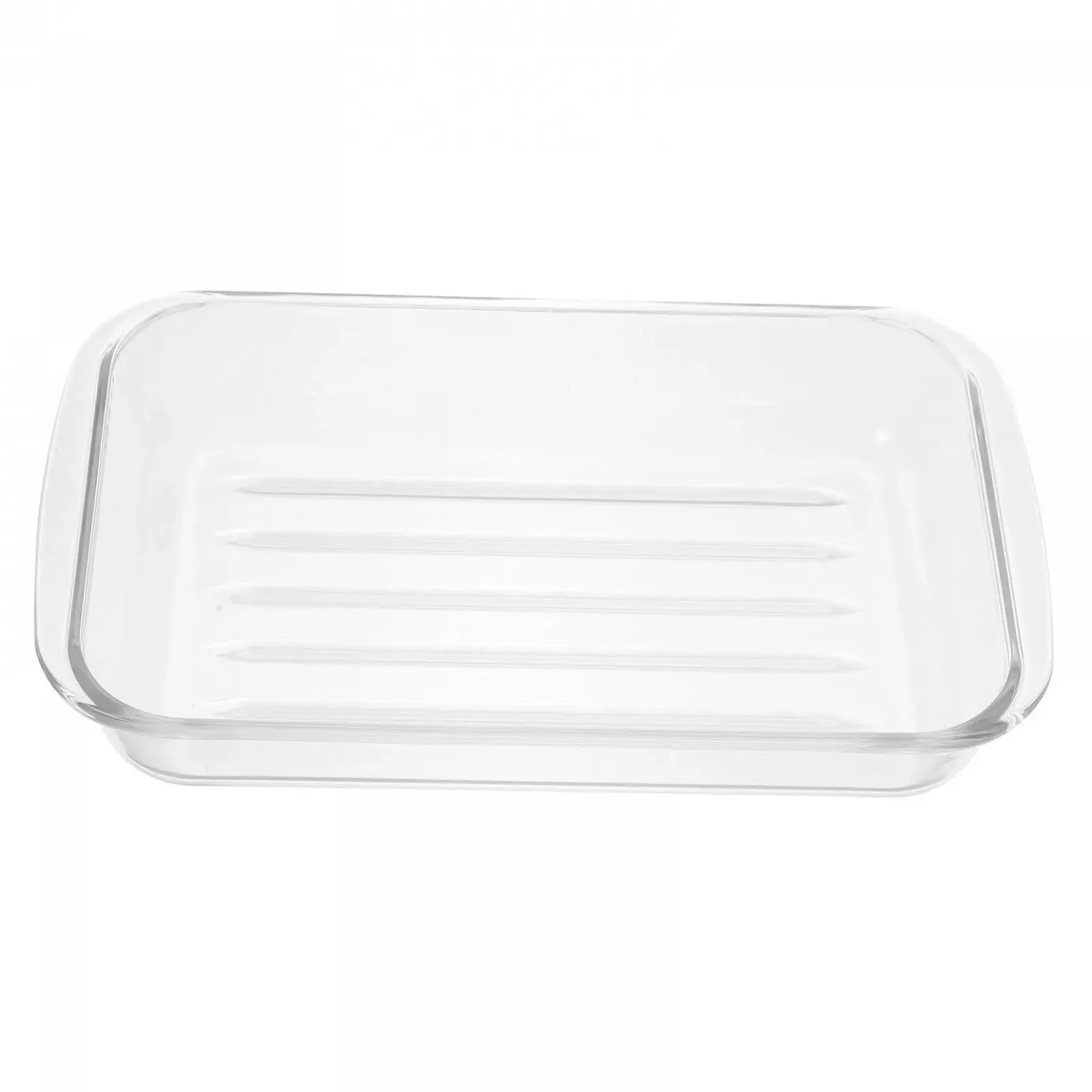 Стеклянная форма для запекания с двойными ручками термостойкая для посудомоечной машины, фото №1