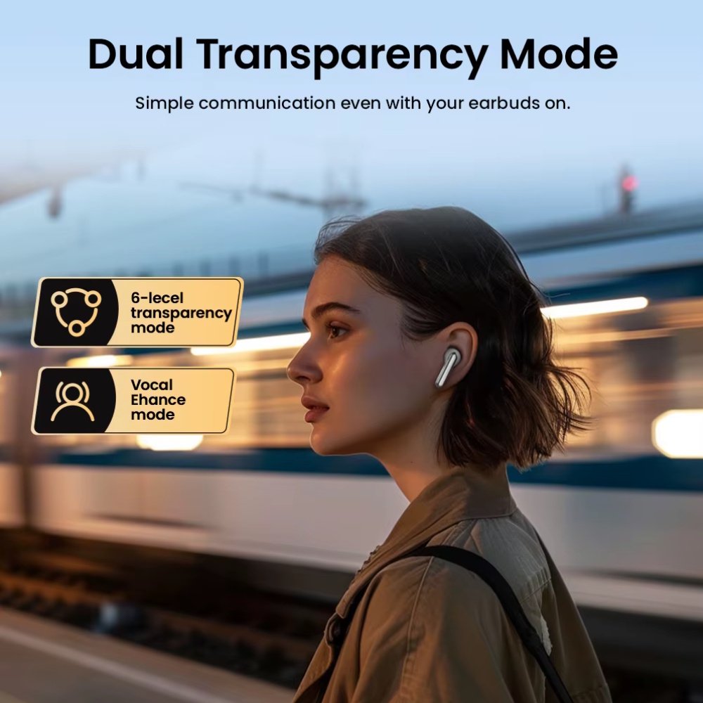 Наушники HAYLOU Mori Pro Black Hi-Res LDAC Adaptive Hybrid ANC, фото №4