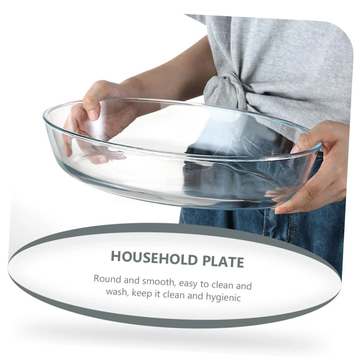 Форма для запікання овальна скляна термостійка прозора для духовки та мікрохвильової печі, фото №8