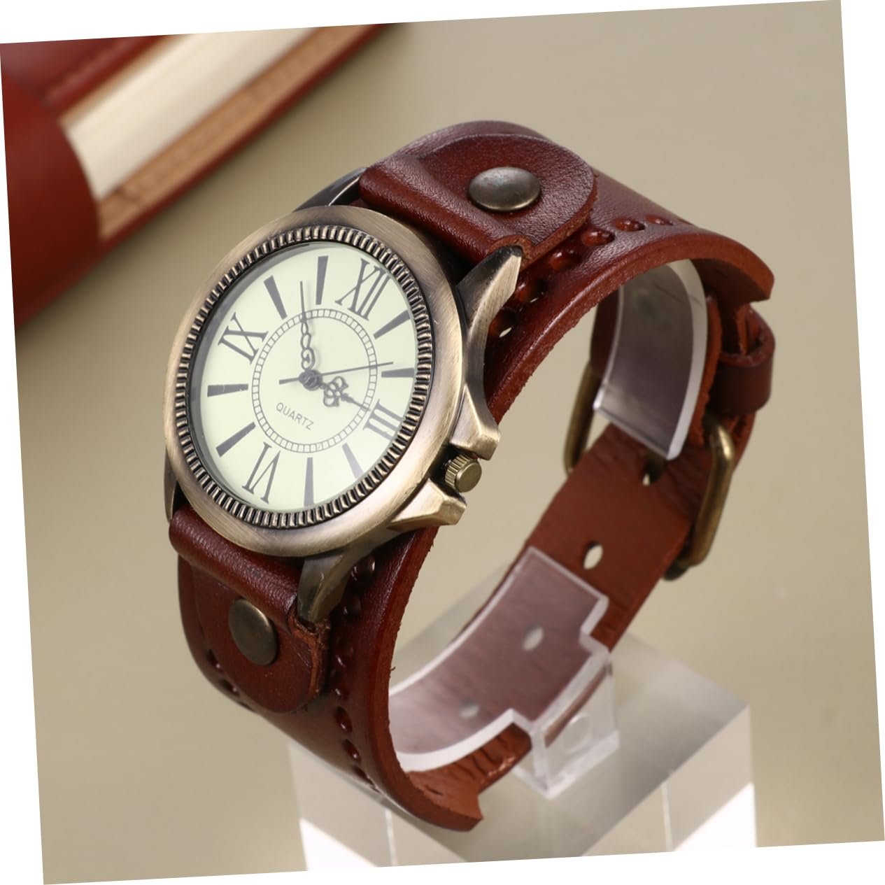 Женские наручные часы WRITWAA, кожаные, винтажные, кварцевые, с римскими цифрами, 2 шт., фото №3 Женские наручные часы WRITWAA, кожаные, винтажные, кварцевые, с римскими цифрами, 2 шт., фото №3