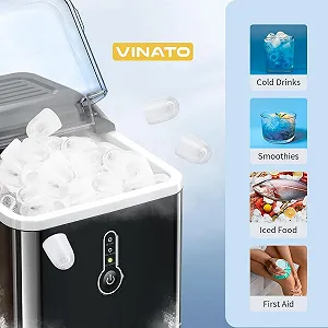 Льодогенератор VINATO ICM 1221 / 1.5 л / 12кг/добу / Black synthetic.ua - Фото 1