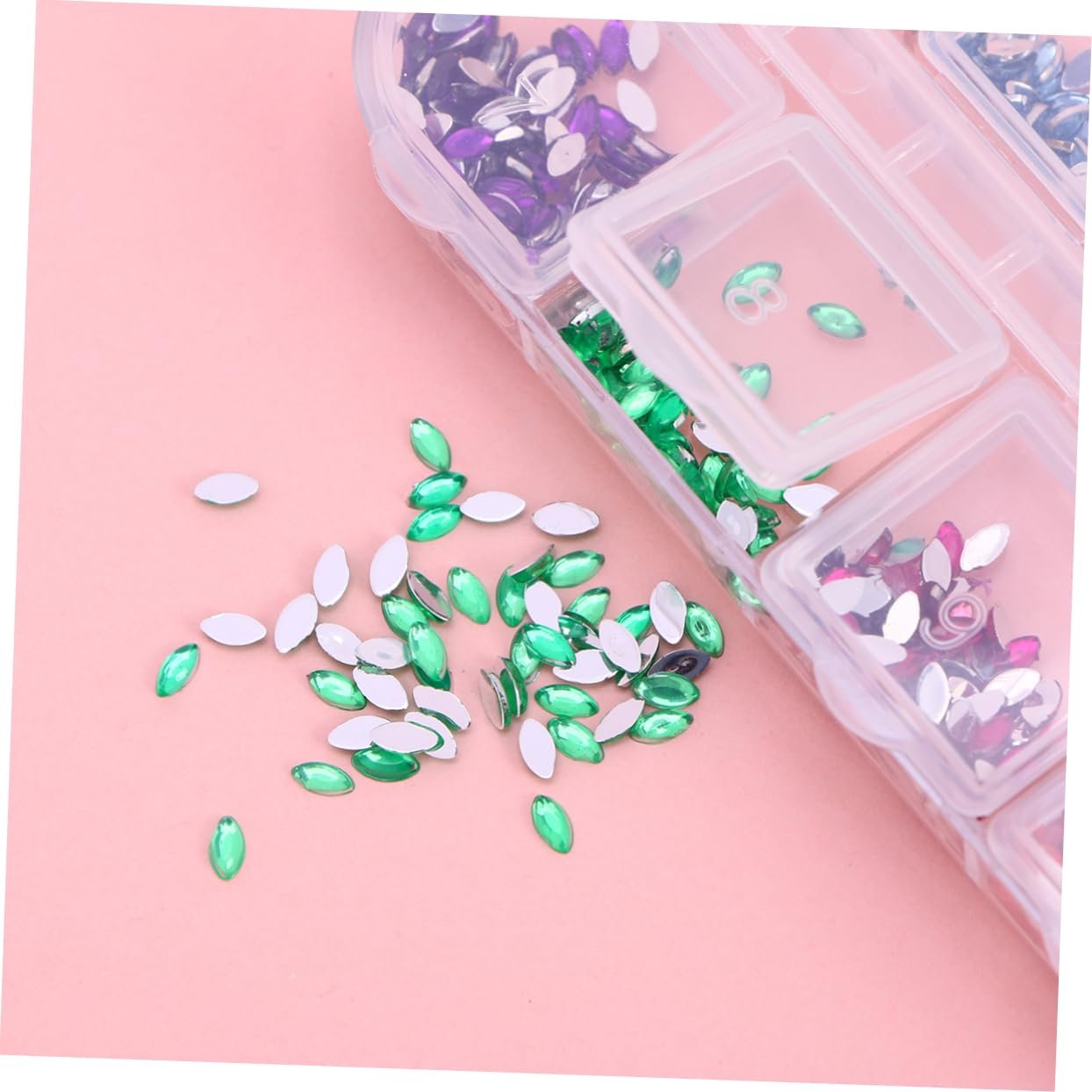 Стразы для ногтей Beavorty Разноцветные, плоские, кристаллы для дизайна ногтей, для маникюра и аксессуаров, фото №6