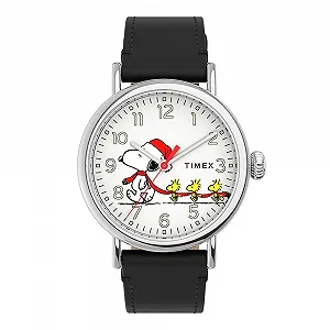 Чоловічий аналоговий годинник Timex Peanuts Snoopy, чорний, TW2U86400 - Фото 1
