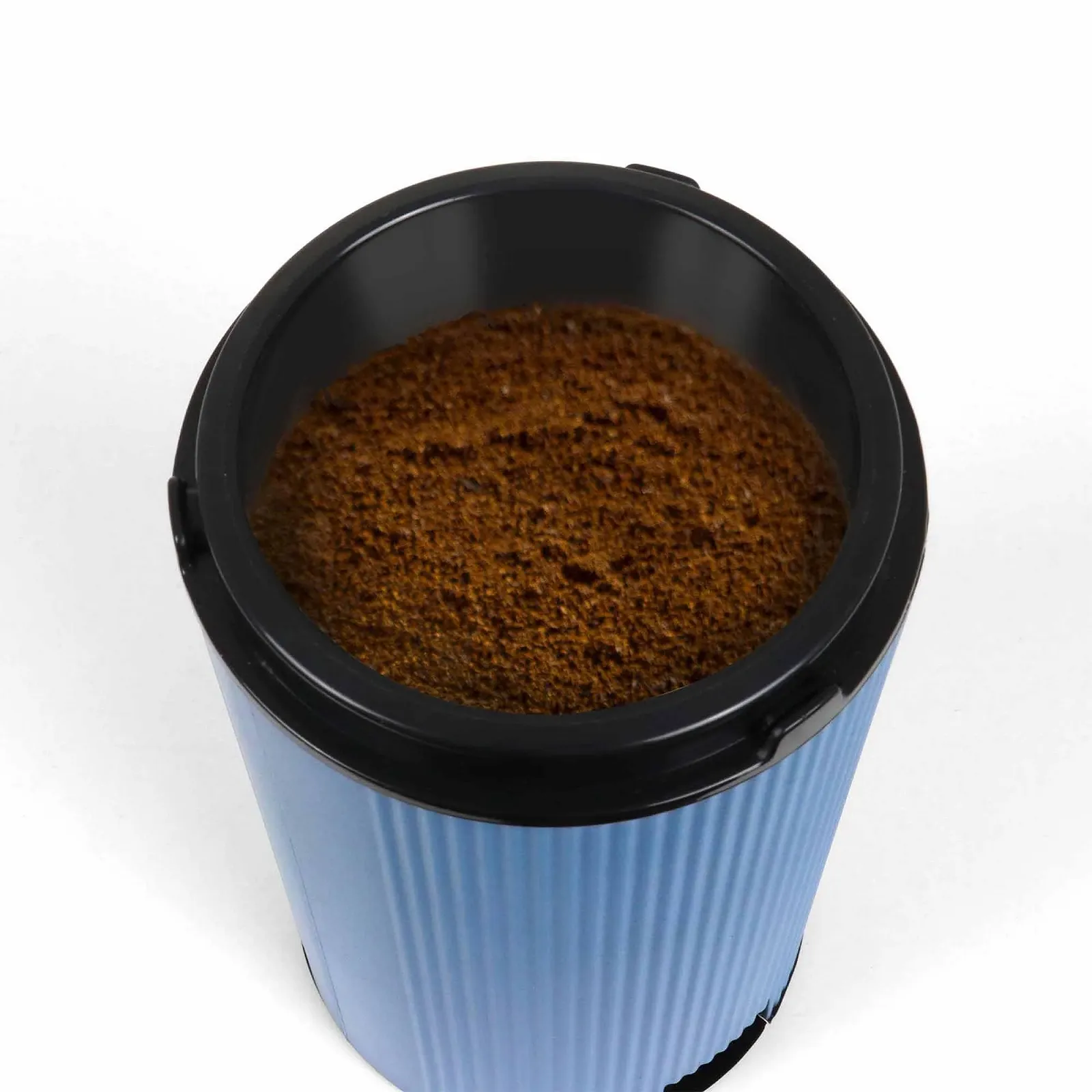 Електрична кавомолка JATA JEML1150 55 грамів, лезо з нержавіючої сталі, прозора кришка, контейнер з нержавіючої сталі, фото №3