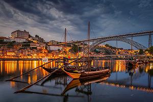 Пазл Classic Puzzle Night View of the River in the City of Porto, Portugal 1000 деталей 52 x 38 см - Фото 1