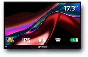 Монитор портативный сенсорный 17.3" Verbatim PMT-17 4K IPS 60 Гц - Фото 1