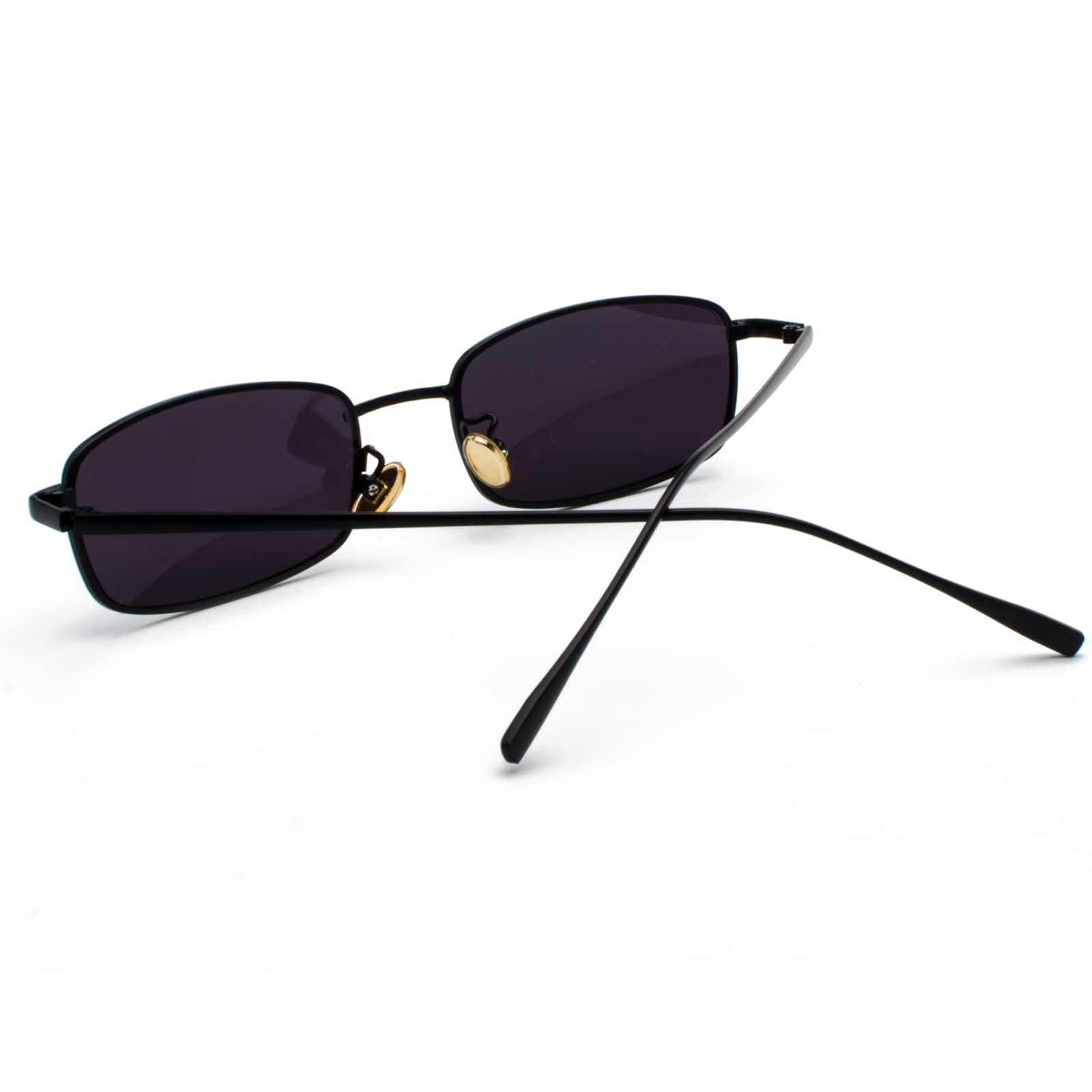 Вінтажні прямокутні сонцезахисні окуляри Ggpyyon для чоловіків і жінок, ретро тонкі, фото №7 Вінтажні прямокутні сонцезахисні окуляри Ggpyyon для чоловіків і жінок, ретро тонкі, фото №7