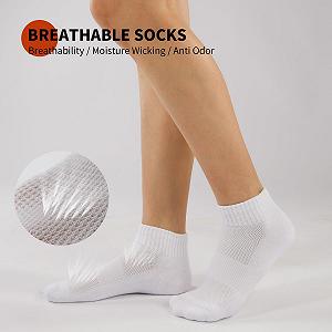 Женские носки 39-42 35-38 5 пар хлопковые спортивные носки дышащие Anti-Bubble короткие Trainer Padded Running Socks synthetic.ua - Фото 1