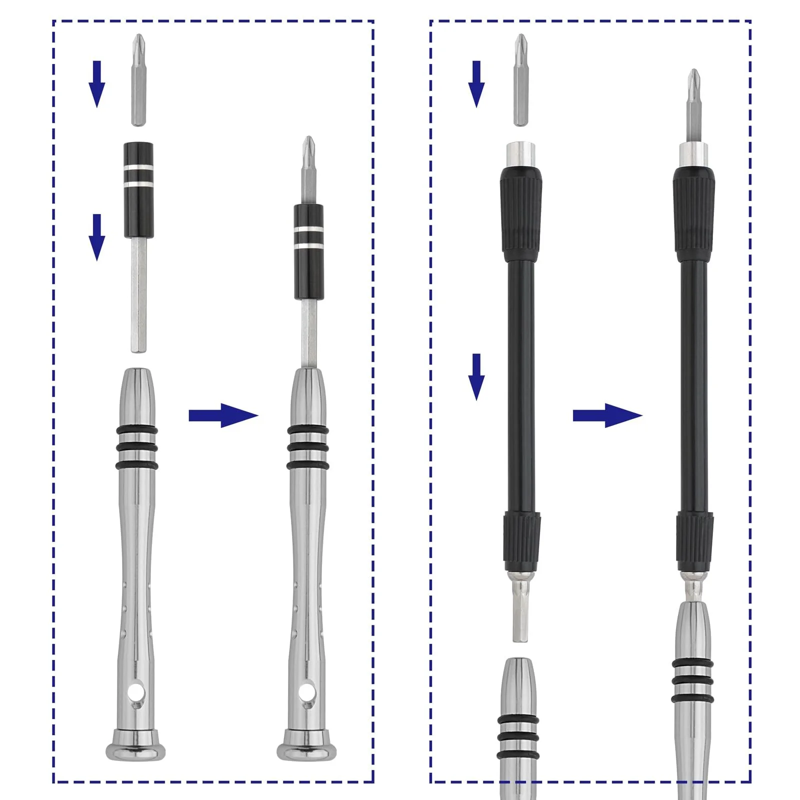 Набор отверточных бит Gunpla Cr-V Steel 57 частей, фото №4 Набор отверточных бит Gunpla Cr-V Steel 57 частей, фото №4