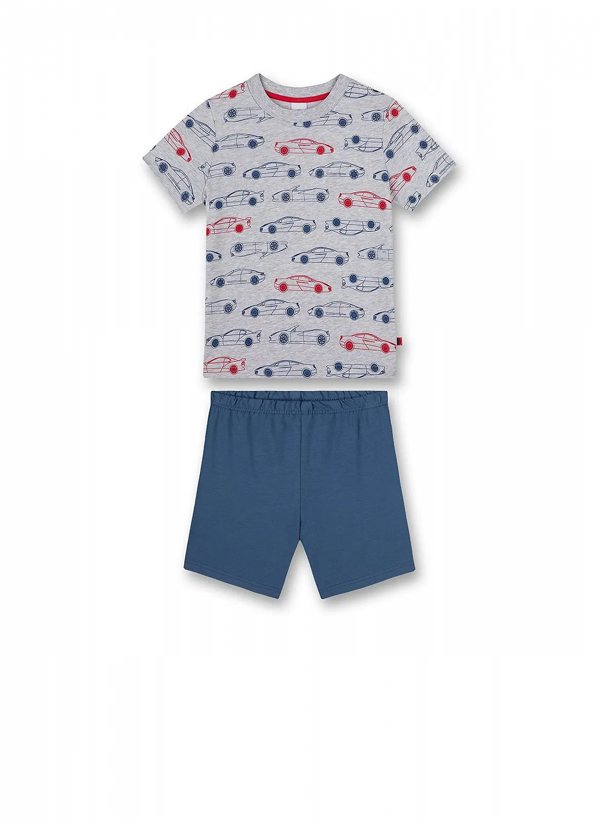 Коротка піжама Sanetta для хлопчиків Сірий меланж, фото №1 Коротка піжама Sanetta для хлопчиків Сірий меланж, фото №1