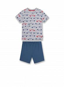 Короткая пижама Sanetta для мальчиков Серый меланж - Фото 1