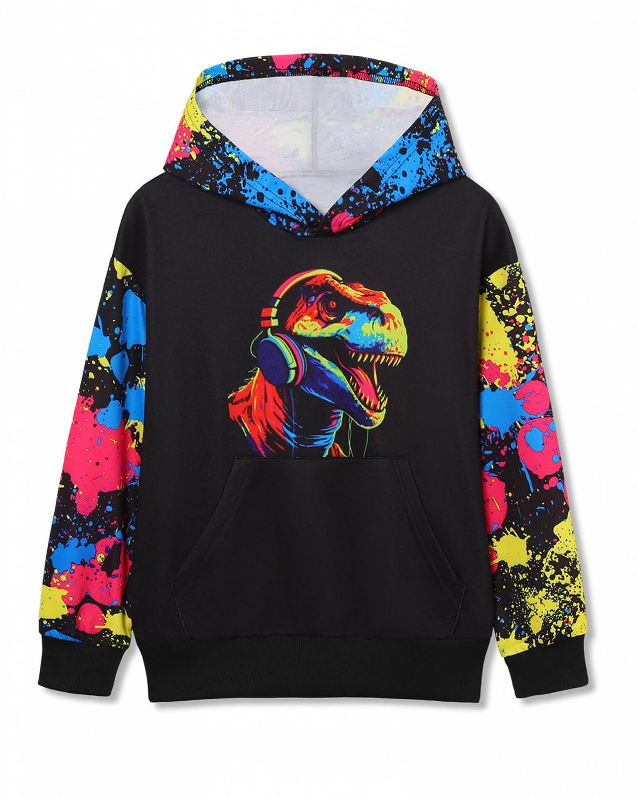 Худи Amissz для мальчиков и девочек 3D с карманом для детей 6-16 лет, фото №1