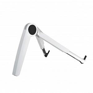 Подставка для ноутбука алюминиевая треугольная складная регулируемая по высоте портативная для охлаждения, экономия места для планшетов, ноутбуков, офиса, дома, путешествий - Фото 1