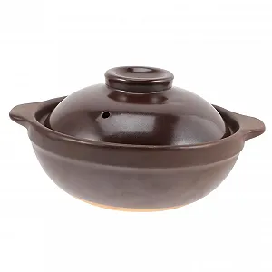 Горшок керамический Garneck с крышкой термостойкий - Фото 1