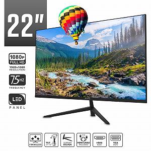 Монитор Atlantis VA 22 дюйма 75Hz Full HD 1920 x 1080 VGA HDMI 6.5 мс 3000:1 178/178 synthetic.ua - Фото 1
