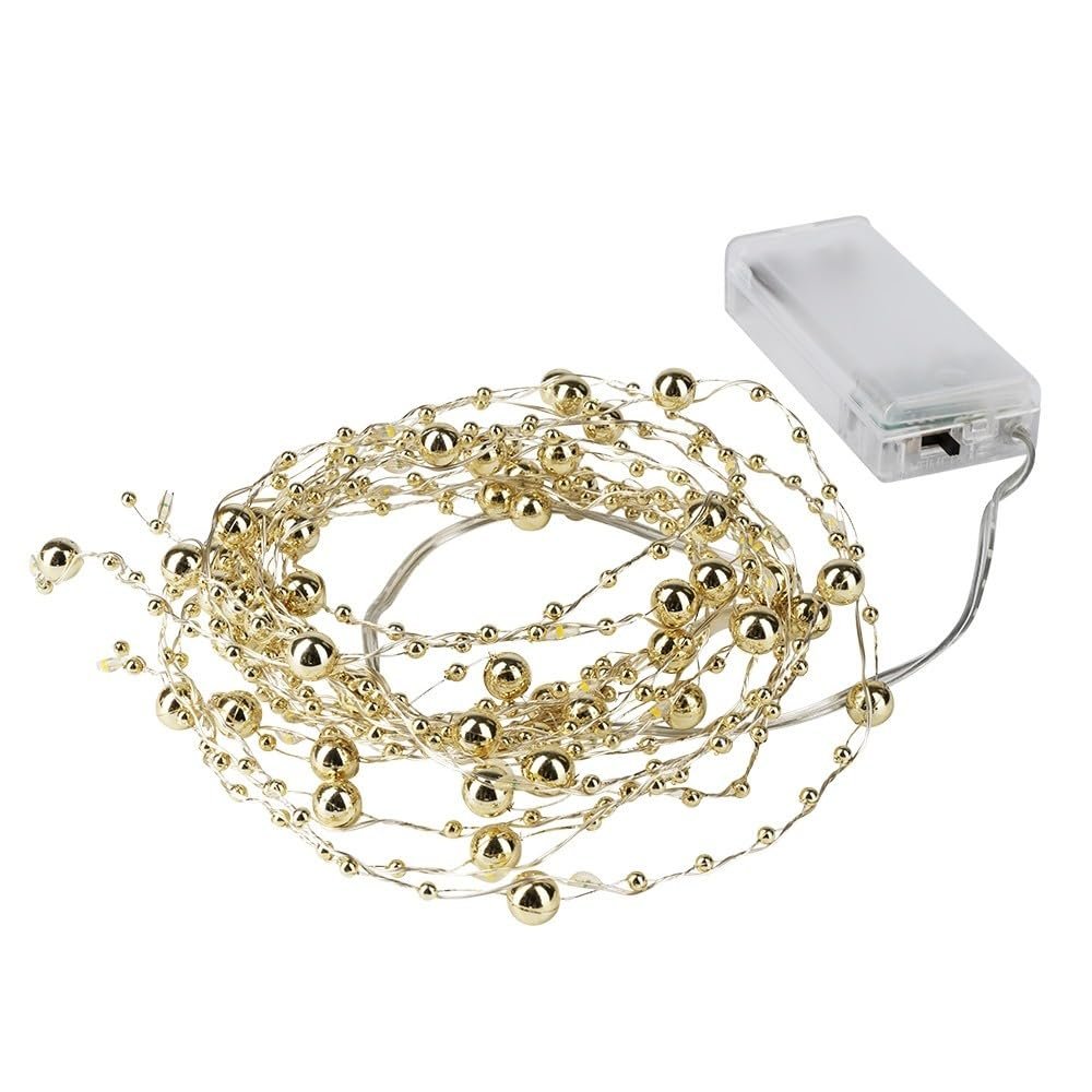 Гірлянда Ideen mit Herz LED Wire Fairy Lights, 40 LED, теплий білий, 125 см, на батарейках, з таймером, фото №1