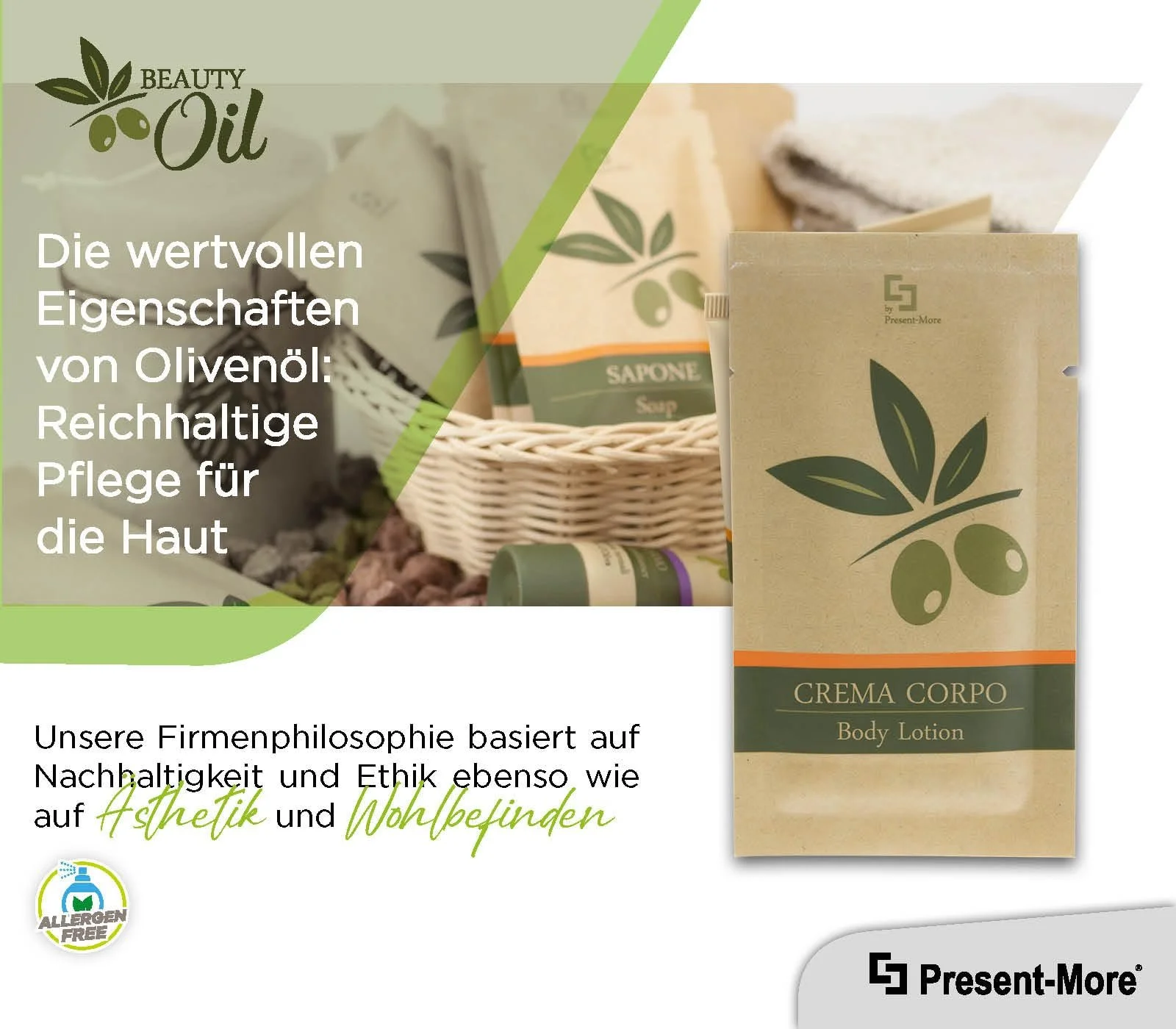 Лосьйон для тіла Present-More Beauty Oil 15 мл - Крем для тіла 250 шт, фото №4