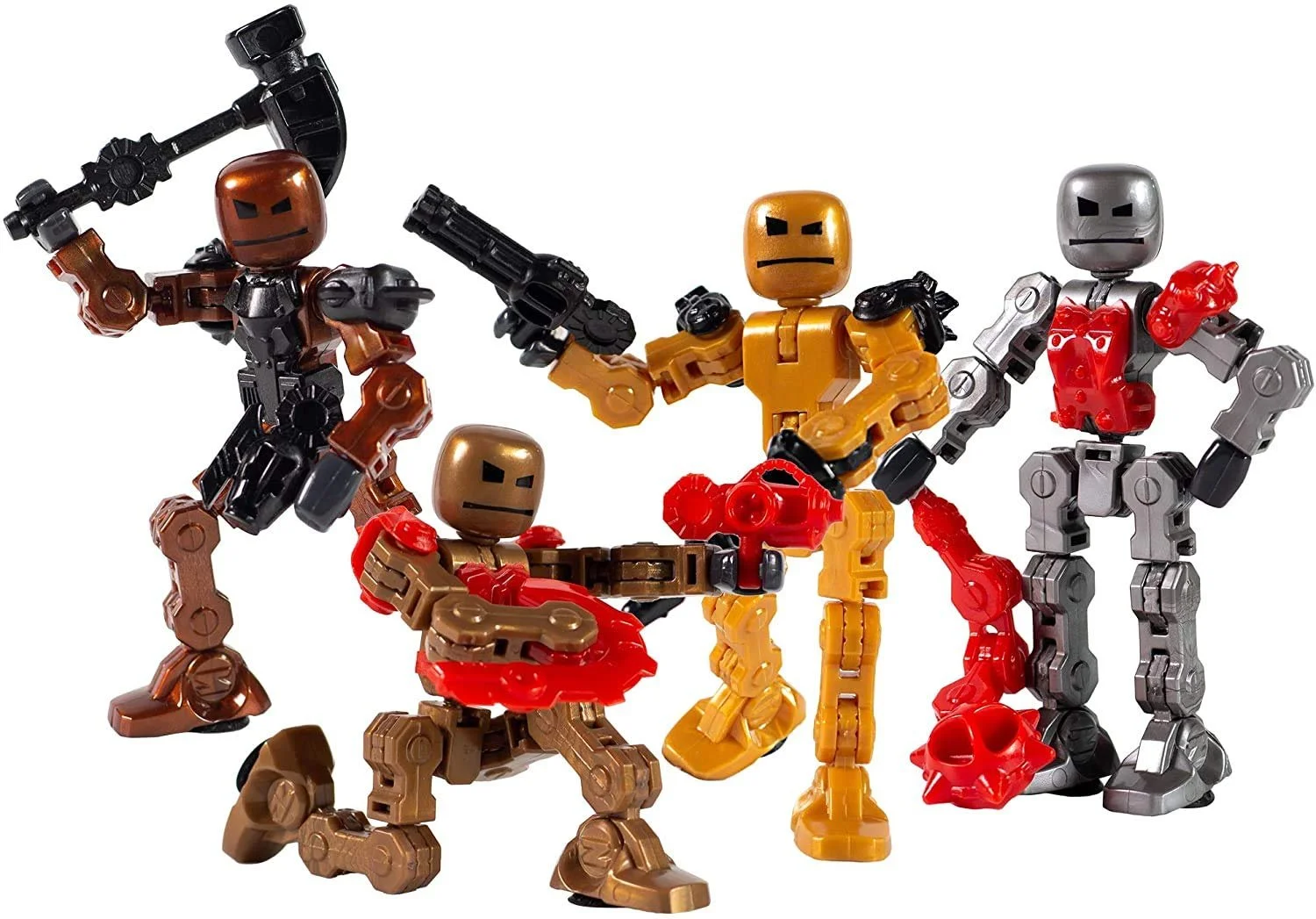 Набір фігурок Klikbot Zing Series 2 Villains Complete Set of 4 з аксесуарами, фото №1